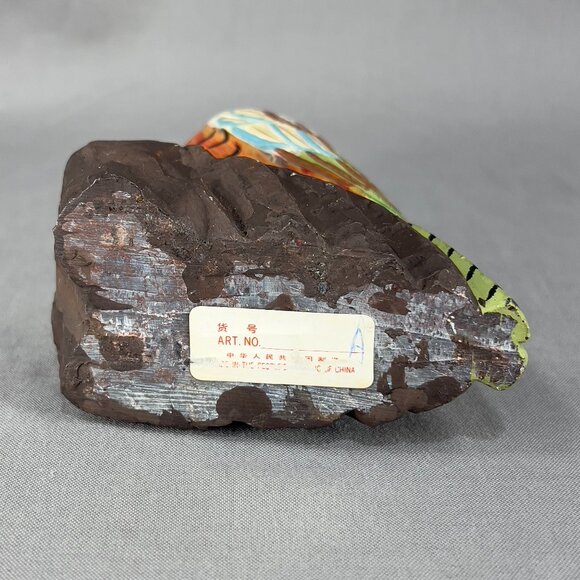 Vtg Action International Stone Art Pheasant Bird Hand Painted Carved Figurine - Picture 11 of 15